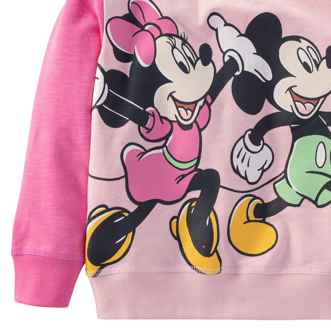 Minnie Maus Sweatshirt mit Farbteiler