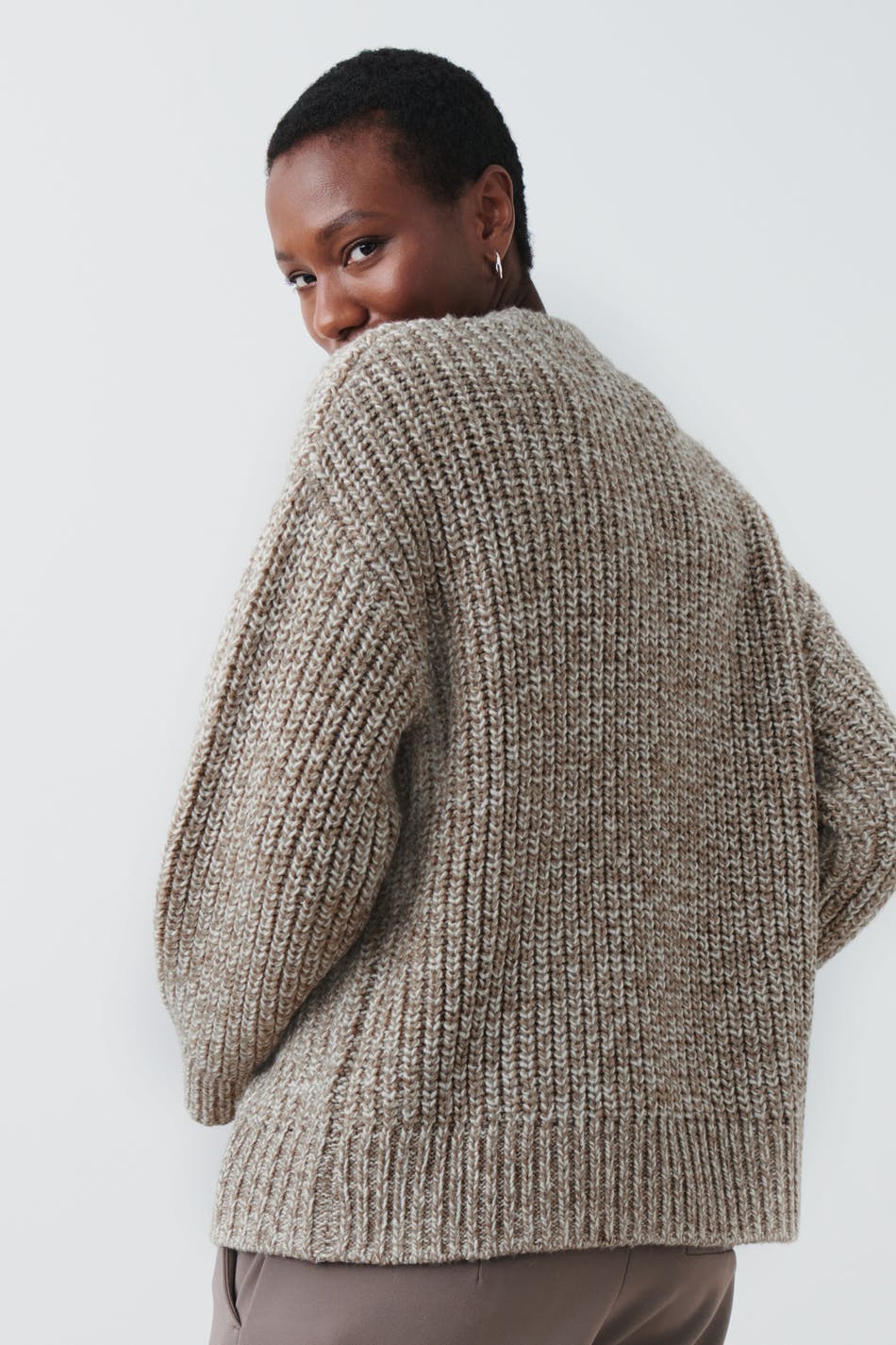 Chunky knitted sweater