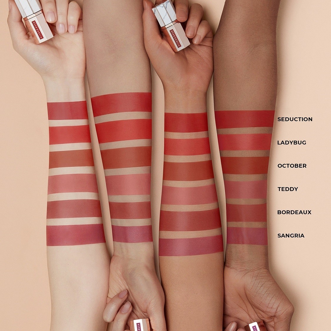 Dear Dahlia Paradise Dream Velvet Lip Mousse Mini Set 6