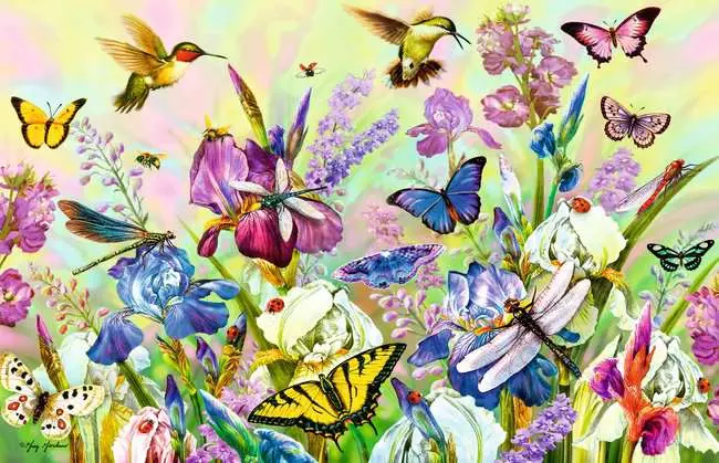 Puzzle 200 Teile - Flowery meadow
