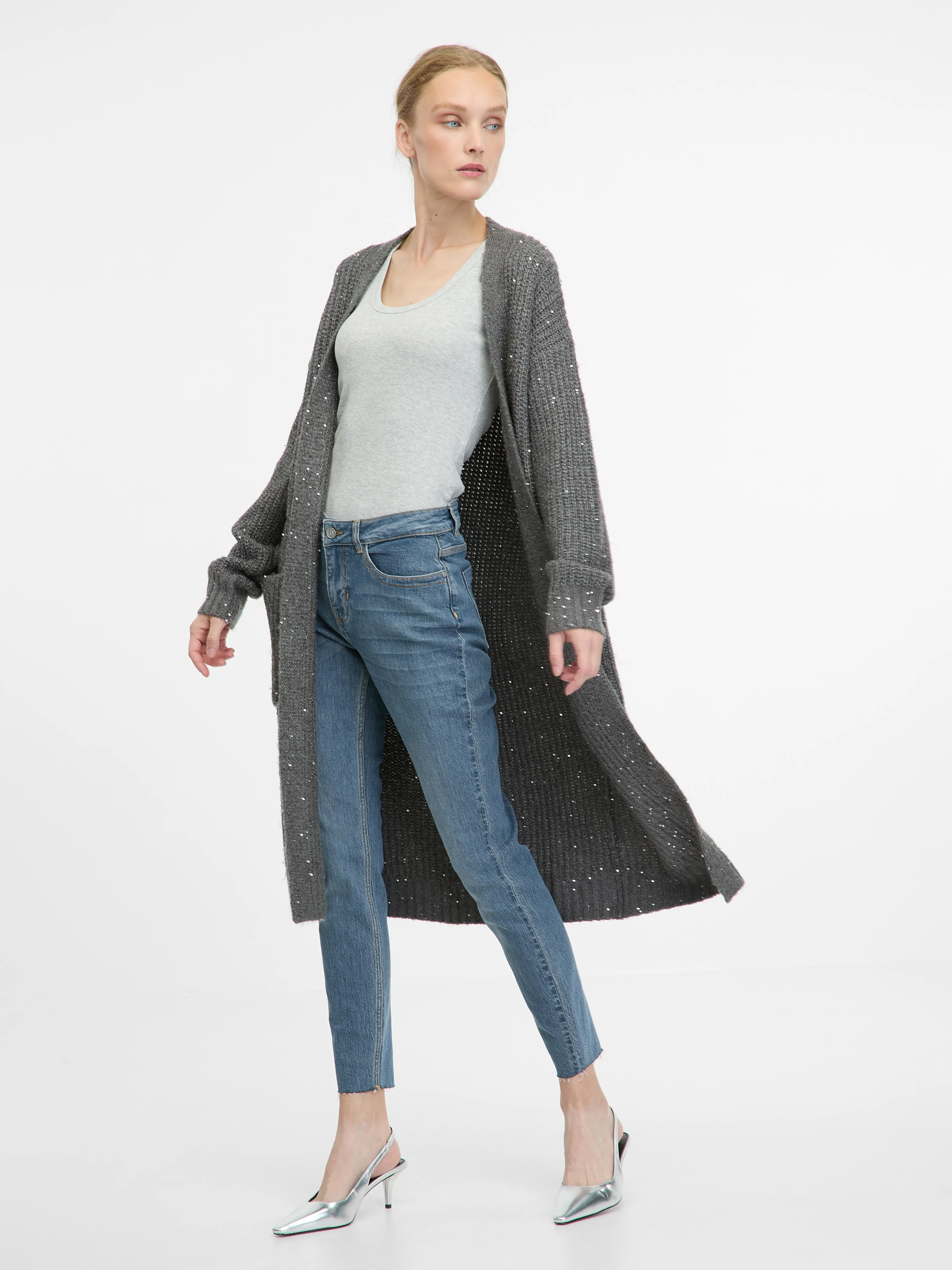 Graue Damen Cardigan ORSAY