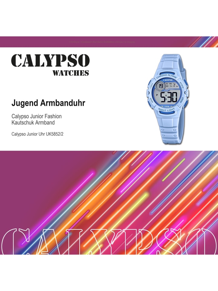 Calypso Digital-Armbanduhr Calypso Junior hellblau günstig kaufen onesize