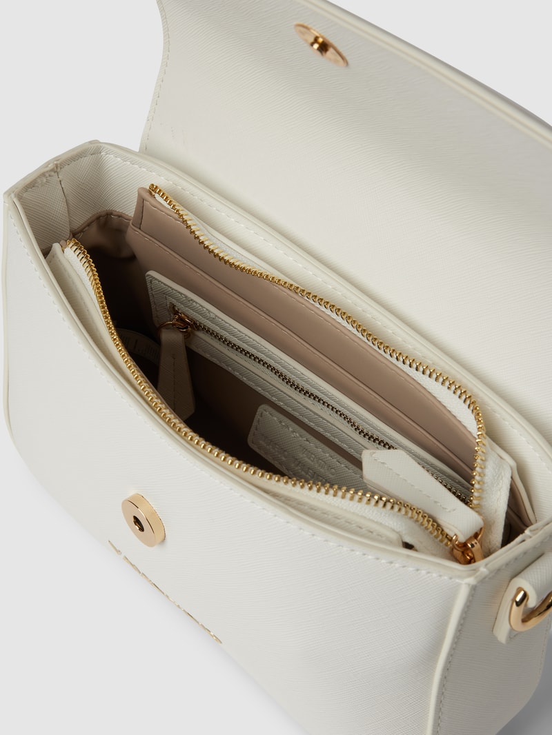 Handtasche mit Label-Detail Modell 'ZERO' in weiß
