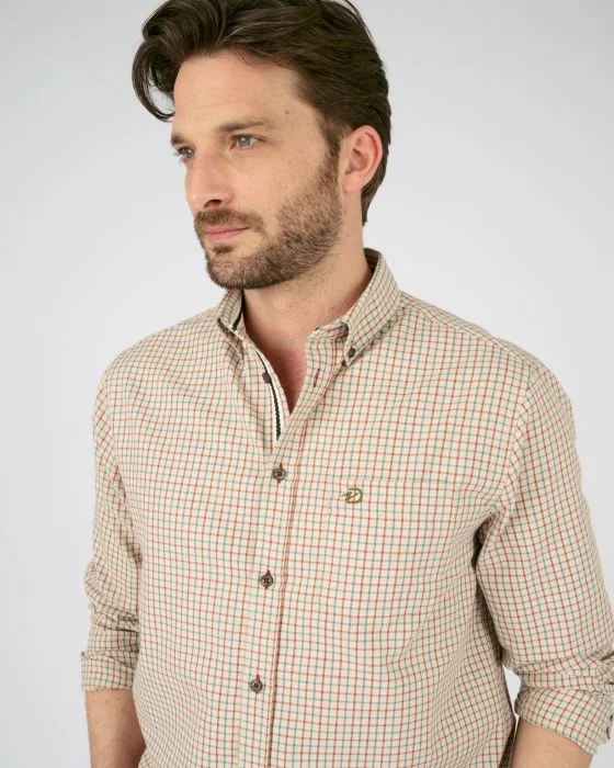 Chemise chaude à carreaux manches longues polycoton Thermolactyl