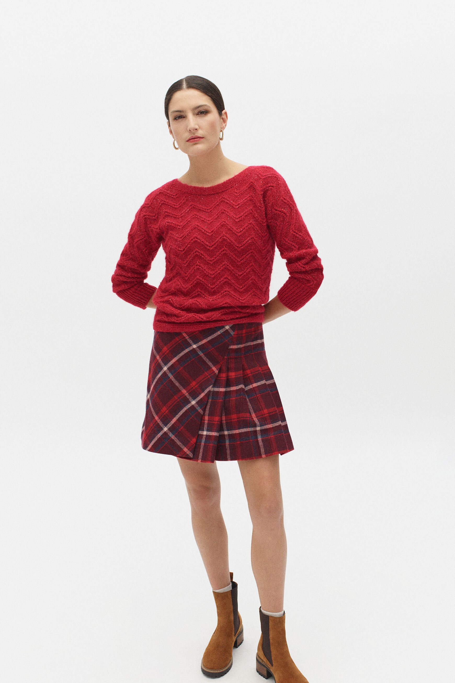 pull antonina rouge femme