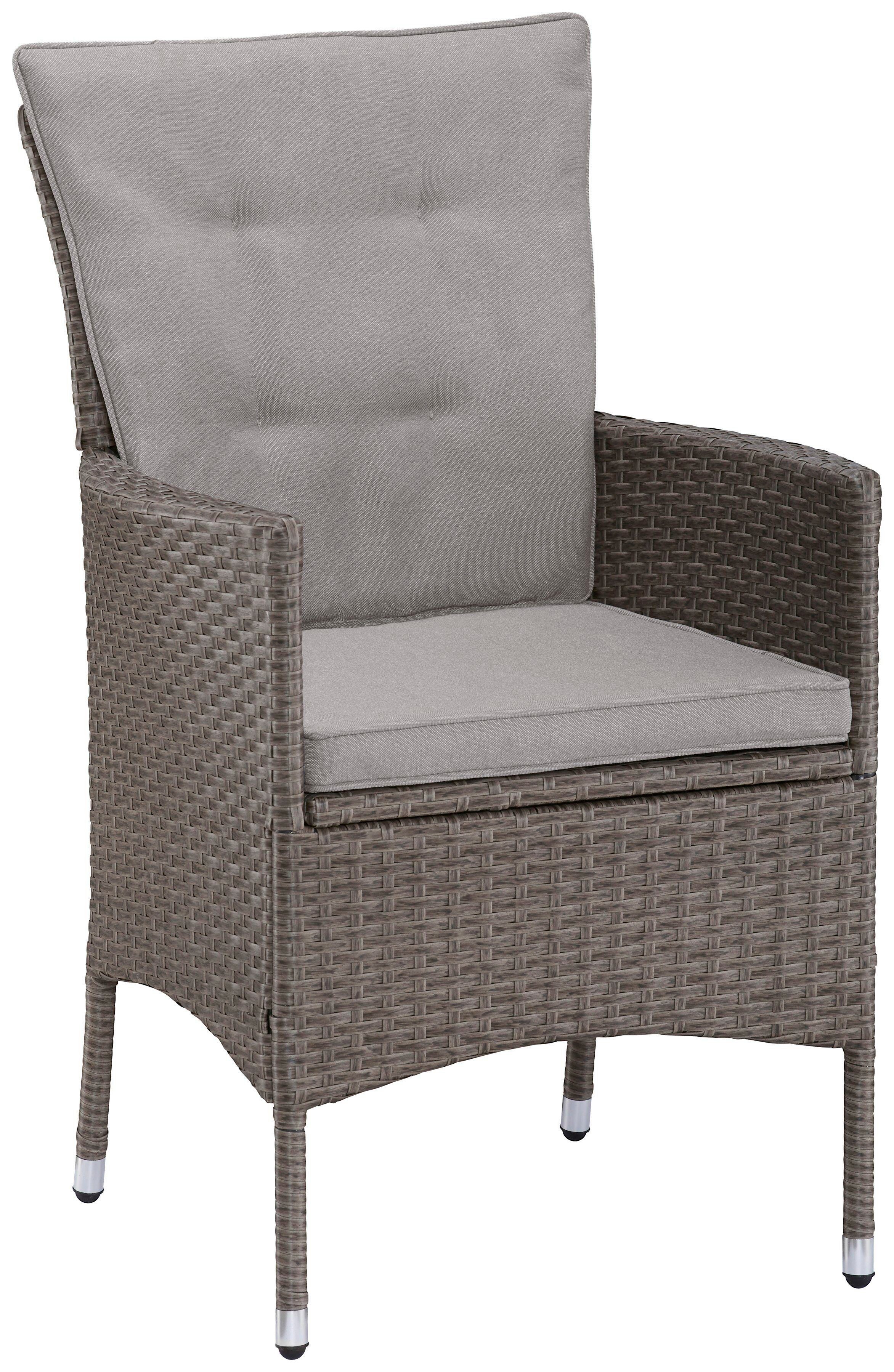 KONIFERA Garten-Essgruppe Mailand, (25-tlg), 8 Sessel, Tisch 200x100 cm, Polyrattan