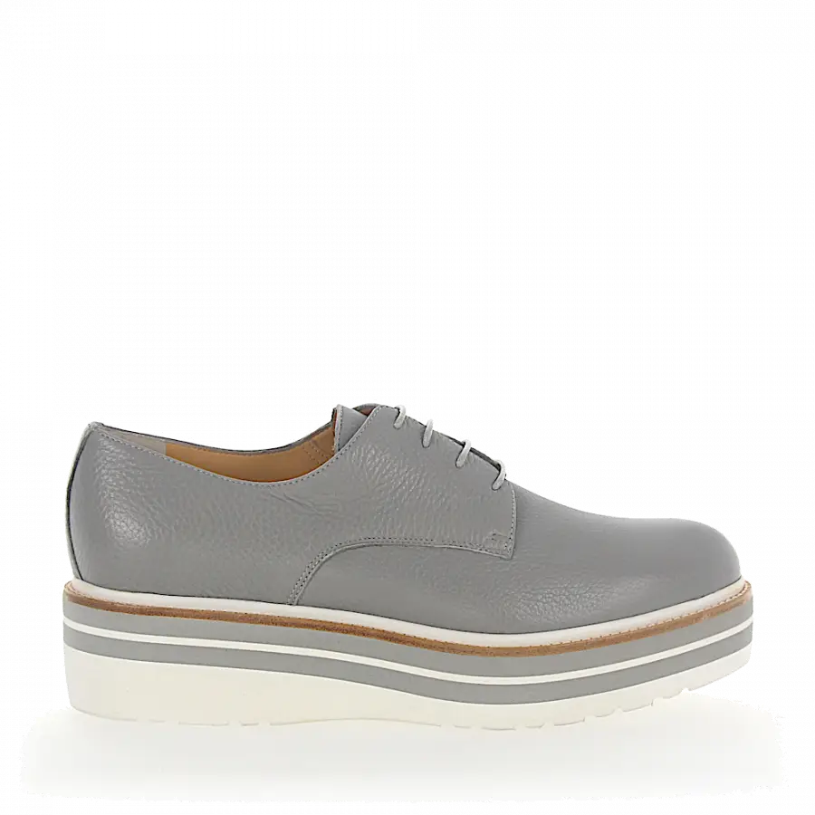 Truman's - Schnürschuhe 7953 Hirschleder hellgrau - grau