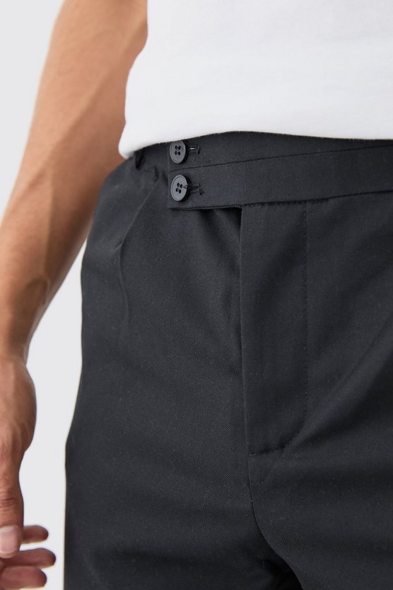 Gerade Hose mit Wickelbund