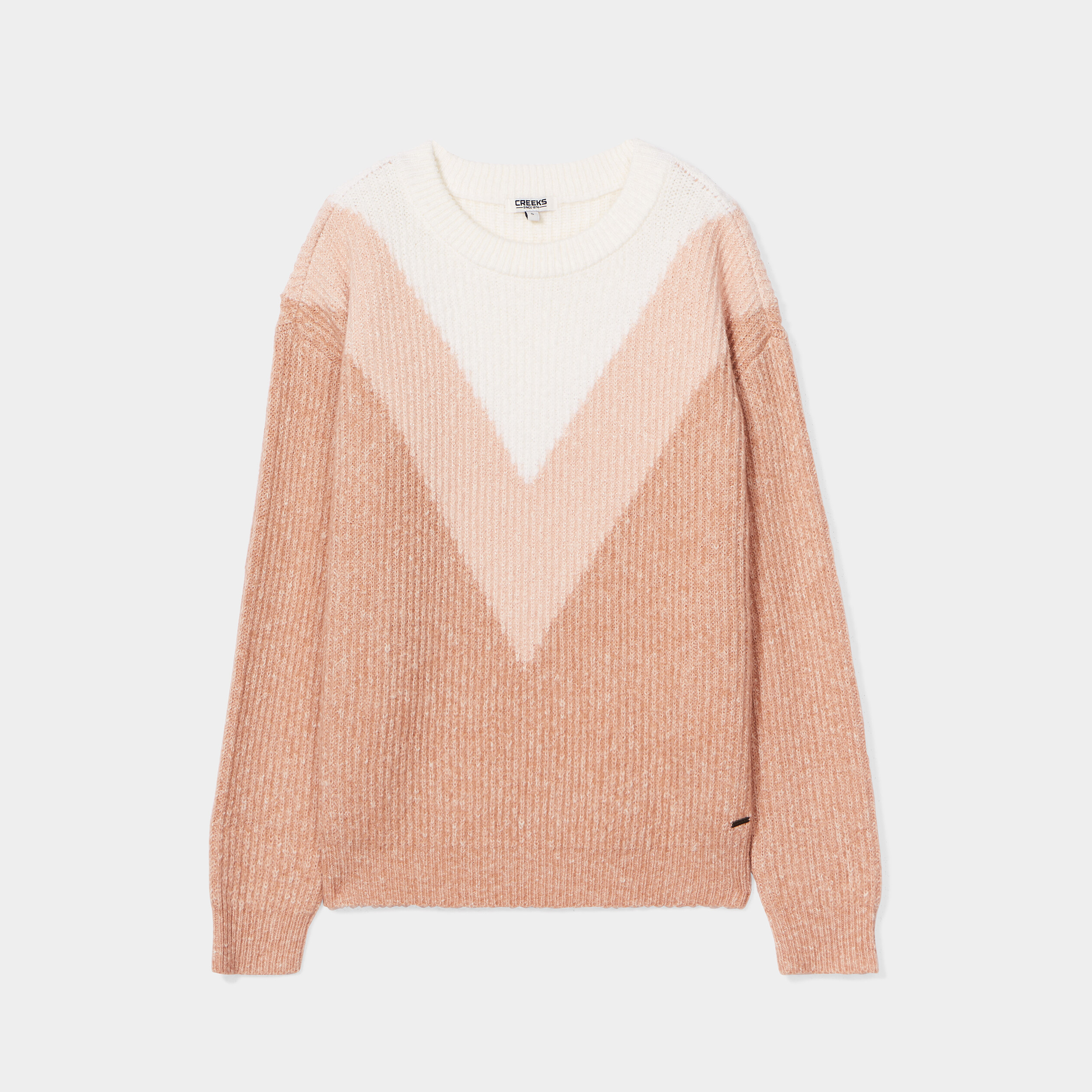 Pull manches longues rose clair femme | La Halle