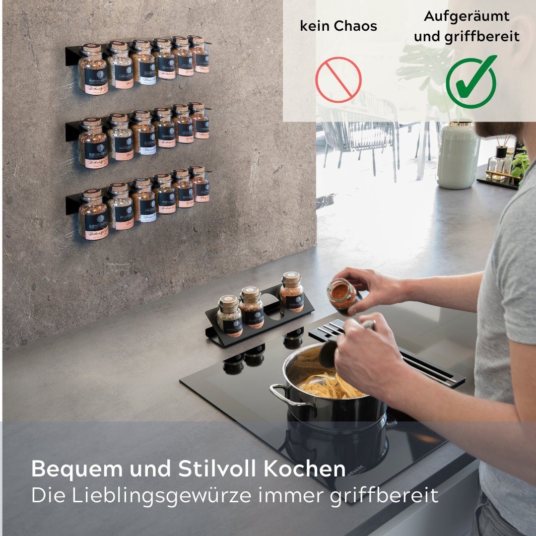 Leckerhelfer - automatisch Lecker Gewürzregal Regal Gewürzregal passend für die Gewürze von Ankerkraut®, Komplett-Set 1-tlg.