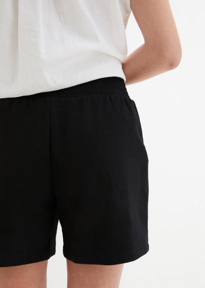 Sweat-Shorts mit hohem Bund