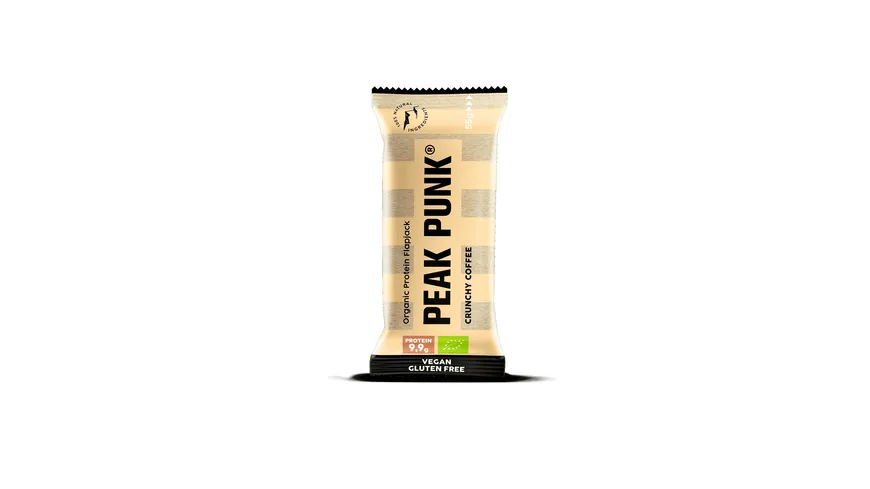 PEAK PUNK Organic Protein Flapjack Crunchy Coffee 55 g