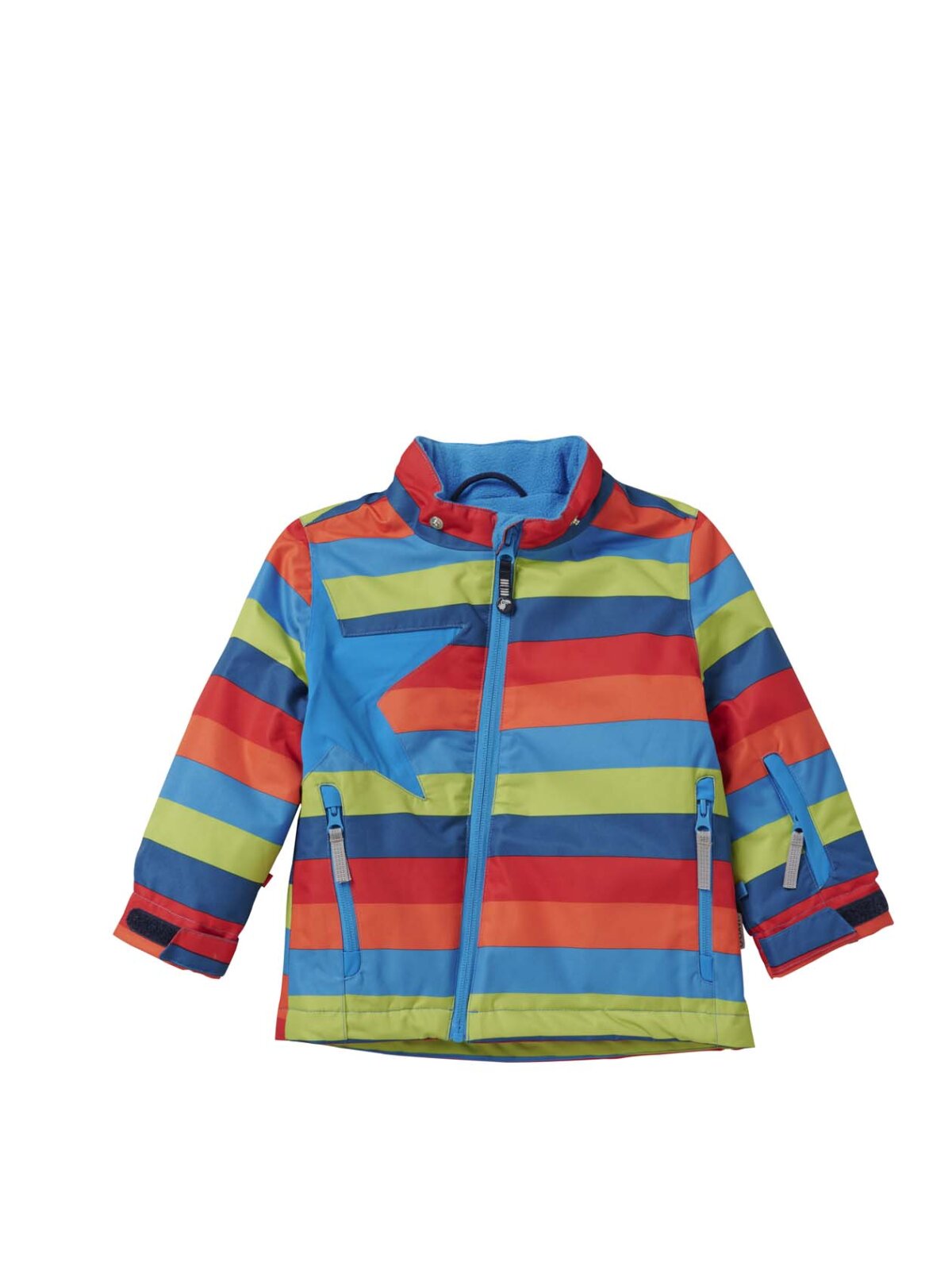 Schneejacke Stern Baby, bunt gestreift