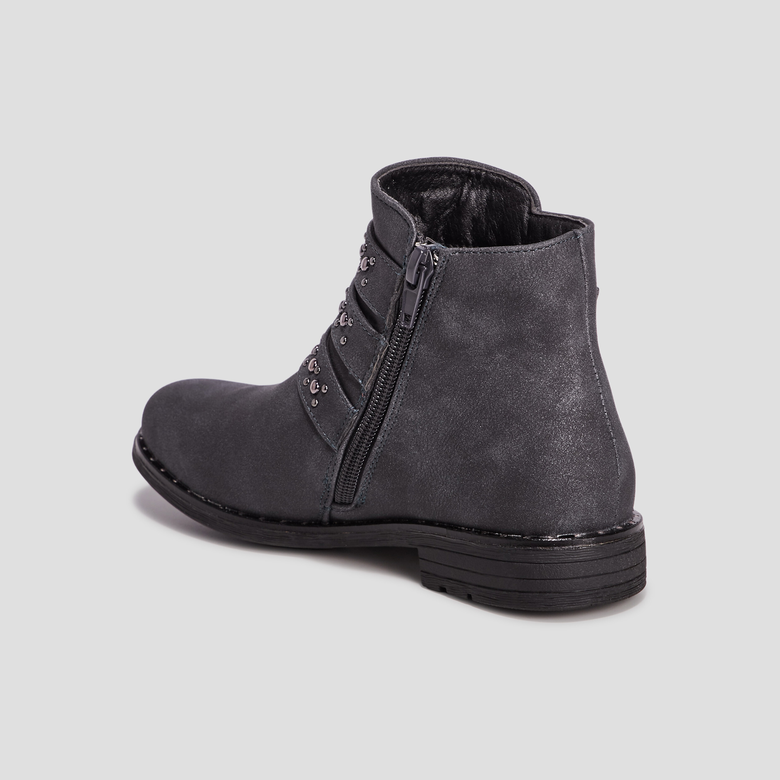 Bottines avec brides gris fille | La Halle
