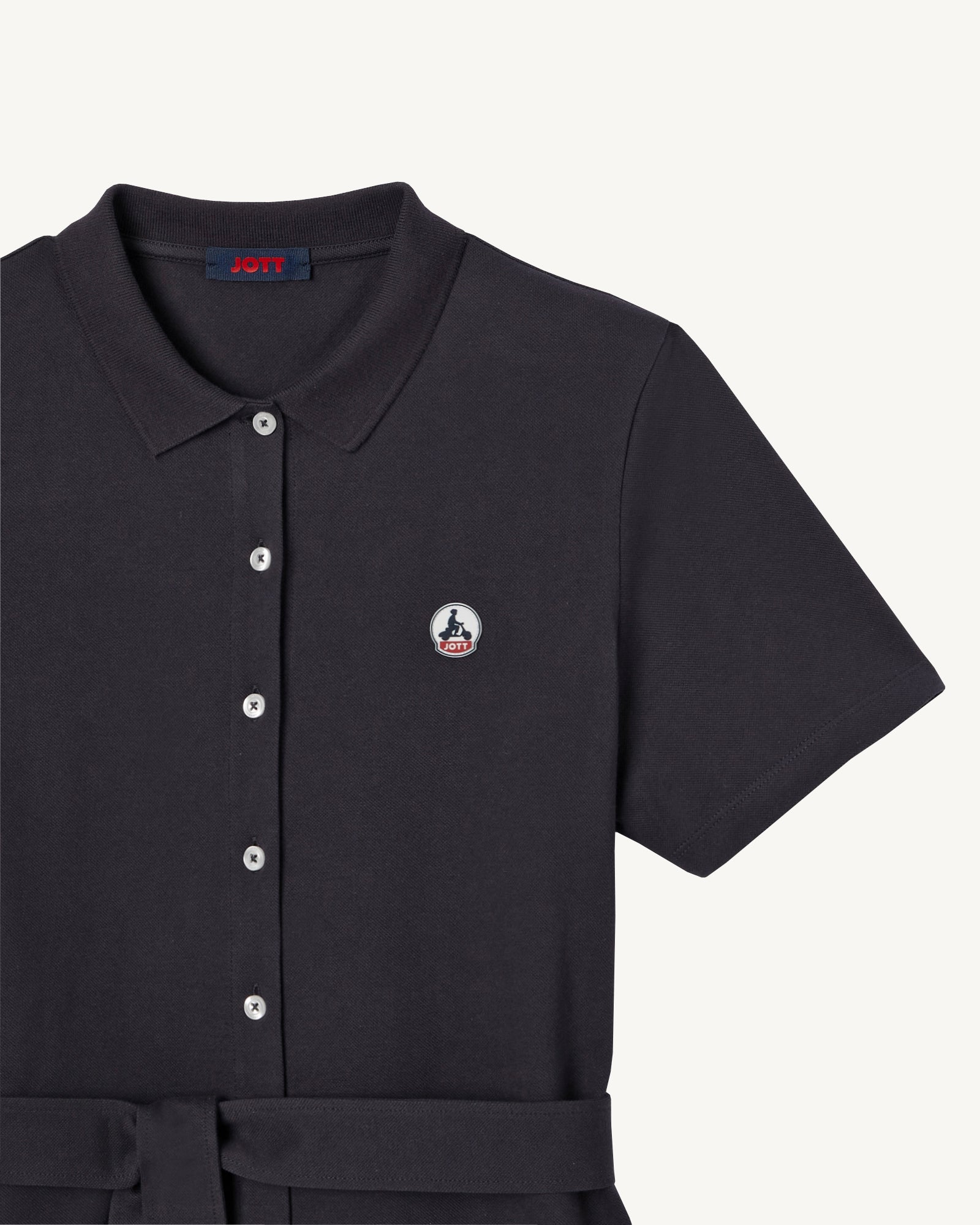 Robe polo femme en coton biologique Marine Valencia