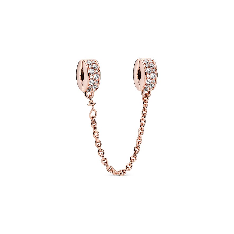 Pandora Charm Timeless Klare Pavé Clip Komfortkette