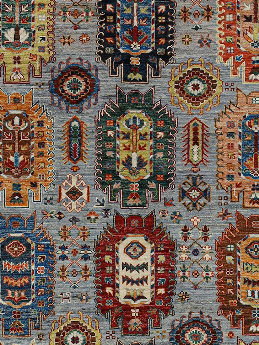 Kazak Ghazni ca. 177 x 246 cm, Unikat / Einzelstück