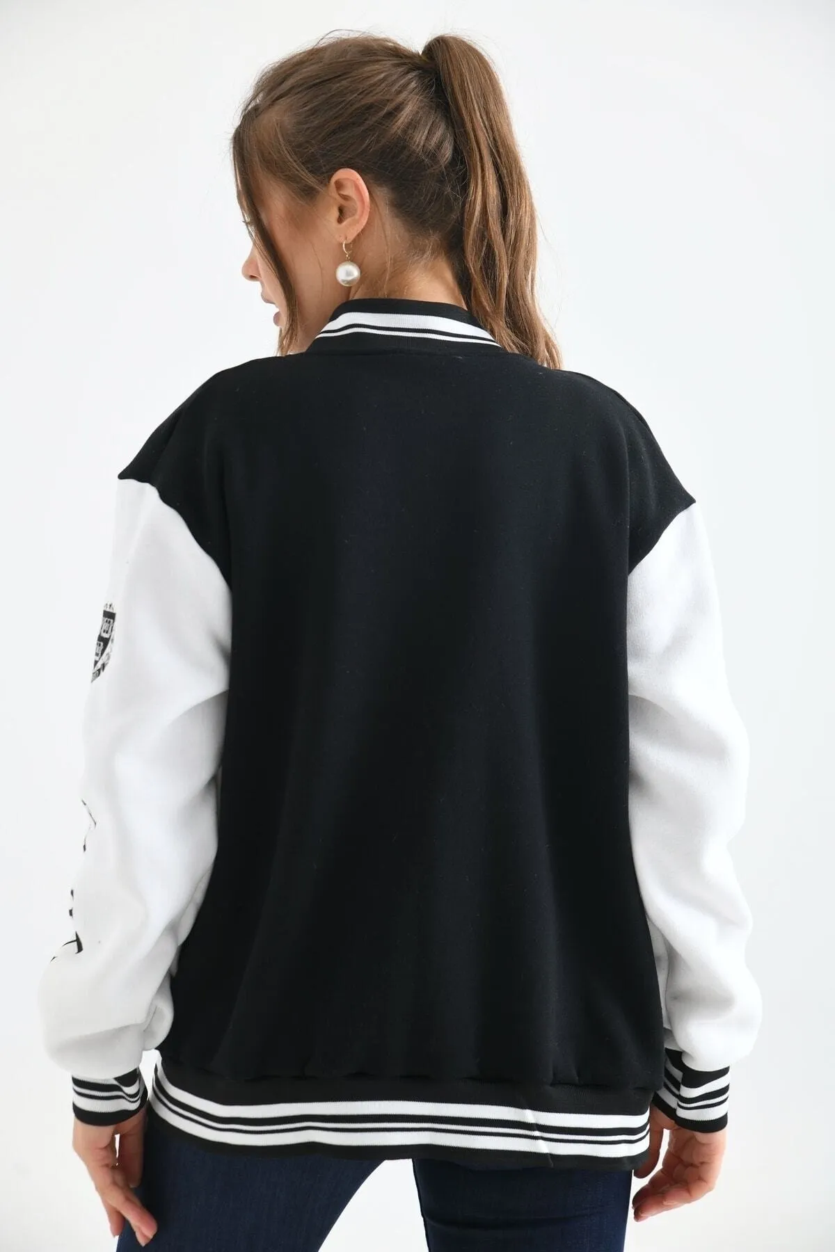 VOLT CLOTHİNG  Bestickte Collegejacke für Unisex