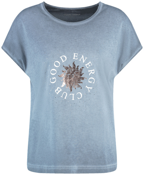 Kurzarmshirt mit Wording-Print