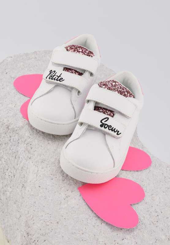 Baskets en cuir Mini Edith petite soeur