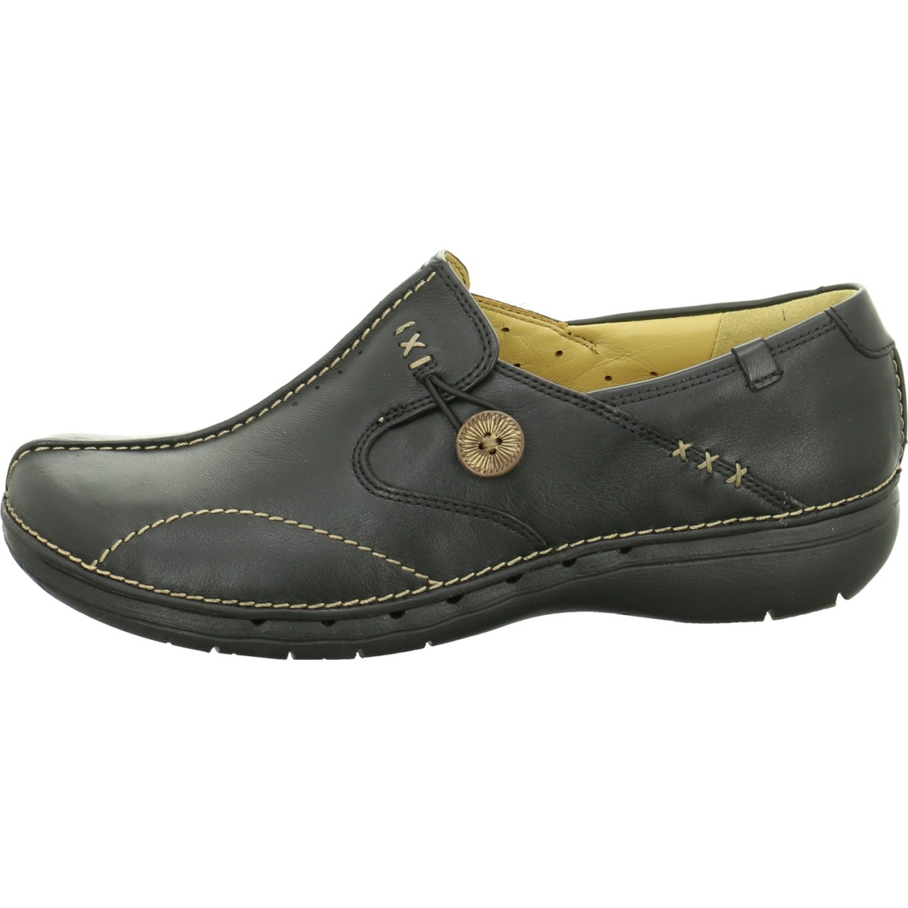 CLARKS Komfort Slipper schwarz NV