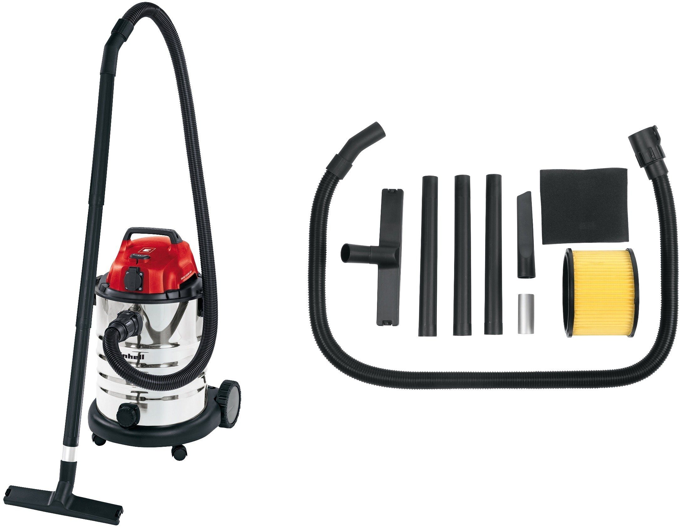 Einhell Nass-Trocken-Sauger TH-VC 1930 SA, 1500 W, integrierte Gerätesteckdose mit Ausschaltverzögerung