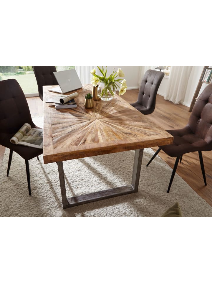 KADIMA DESIGN Esstisch Mango Massivholz Esszimmertisch 180x76,5x90, Küchentisch günstig kaufen
