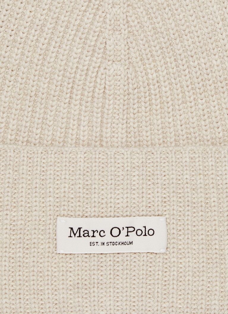Marc O'Polo Fine-knit beanie with logo
