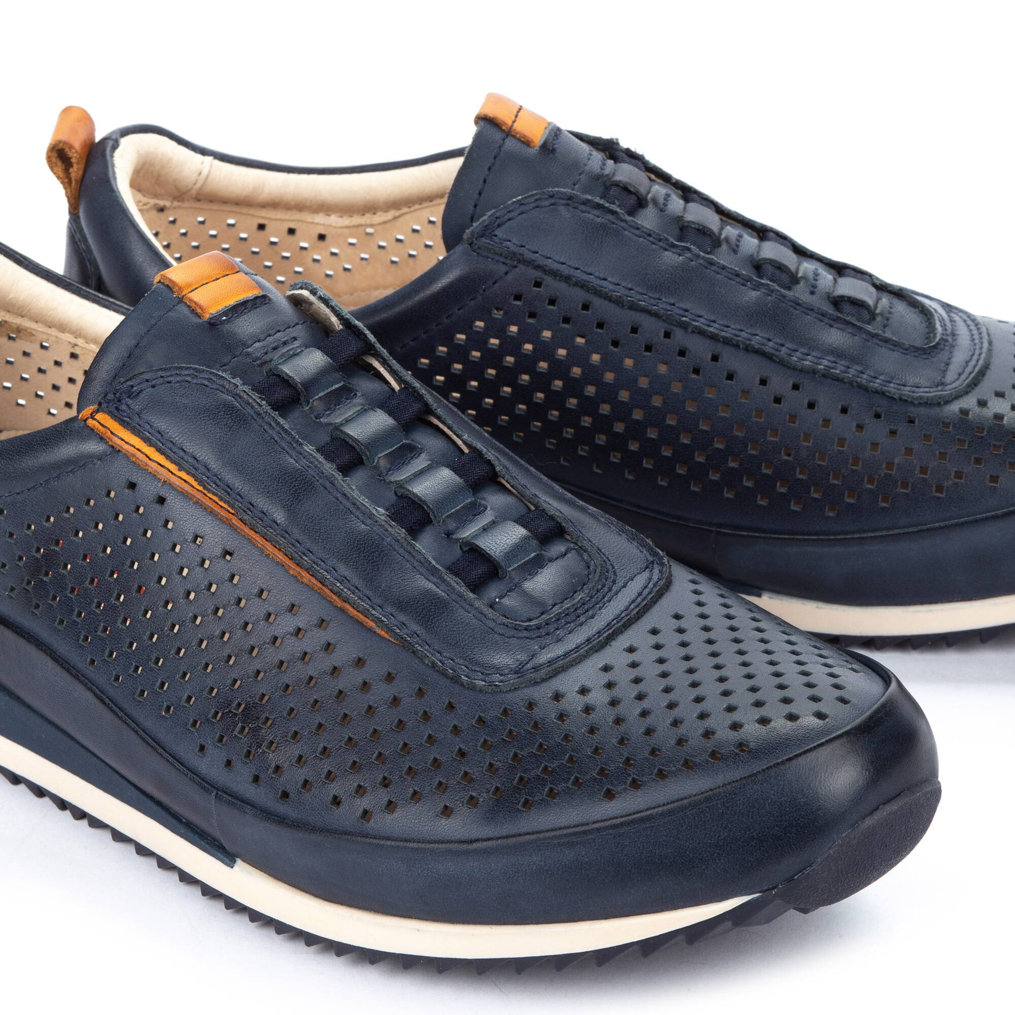 Buty sportowe męskie z gumkami - NIEBIESKIE