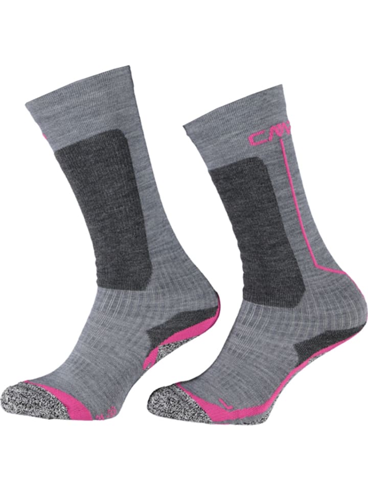 CMP Ski-/ Snowboardsocken in Grau/ Pink günstig kaufen