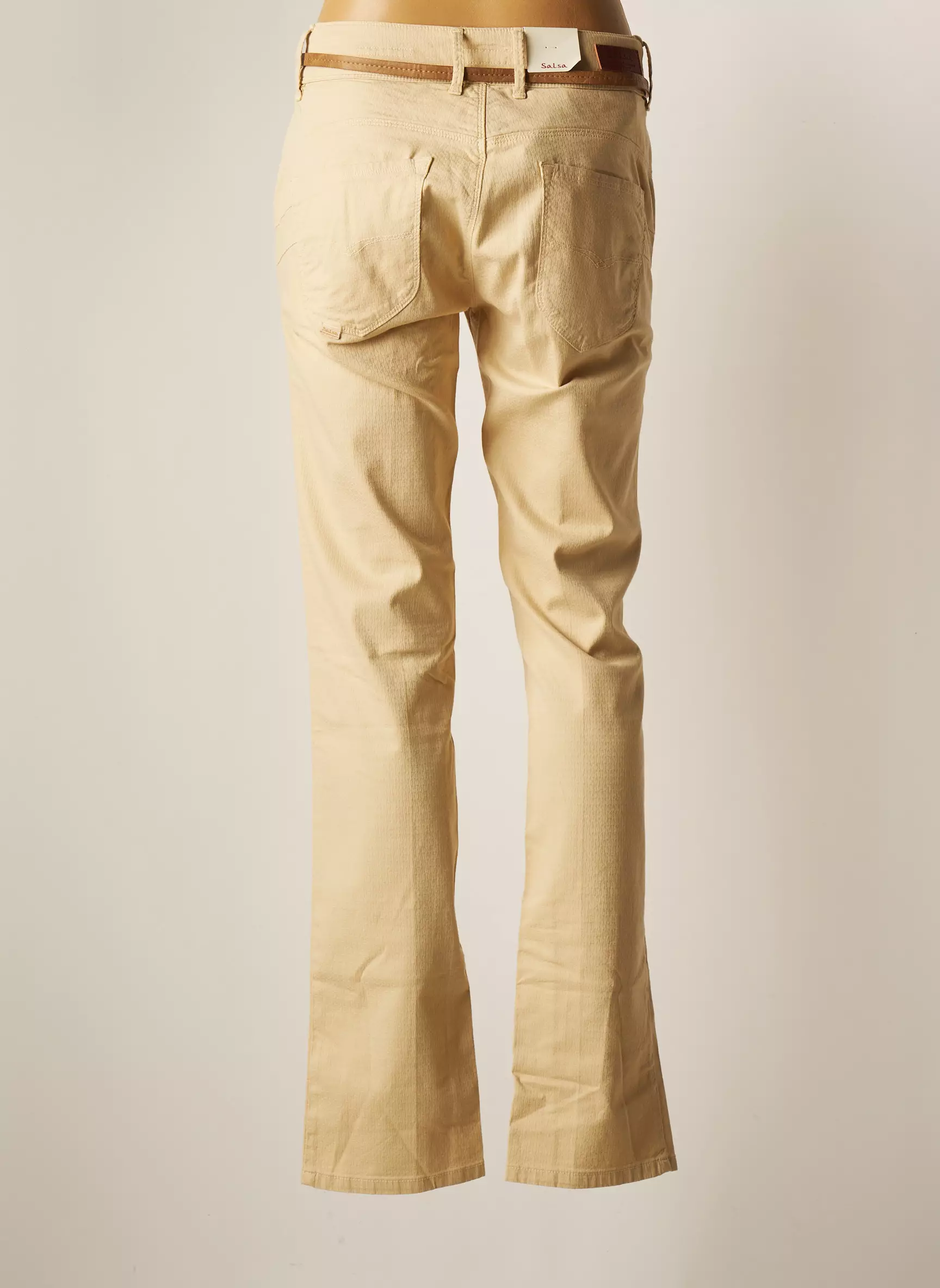 Salsa Pantalons Droits Femme couleur beige