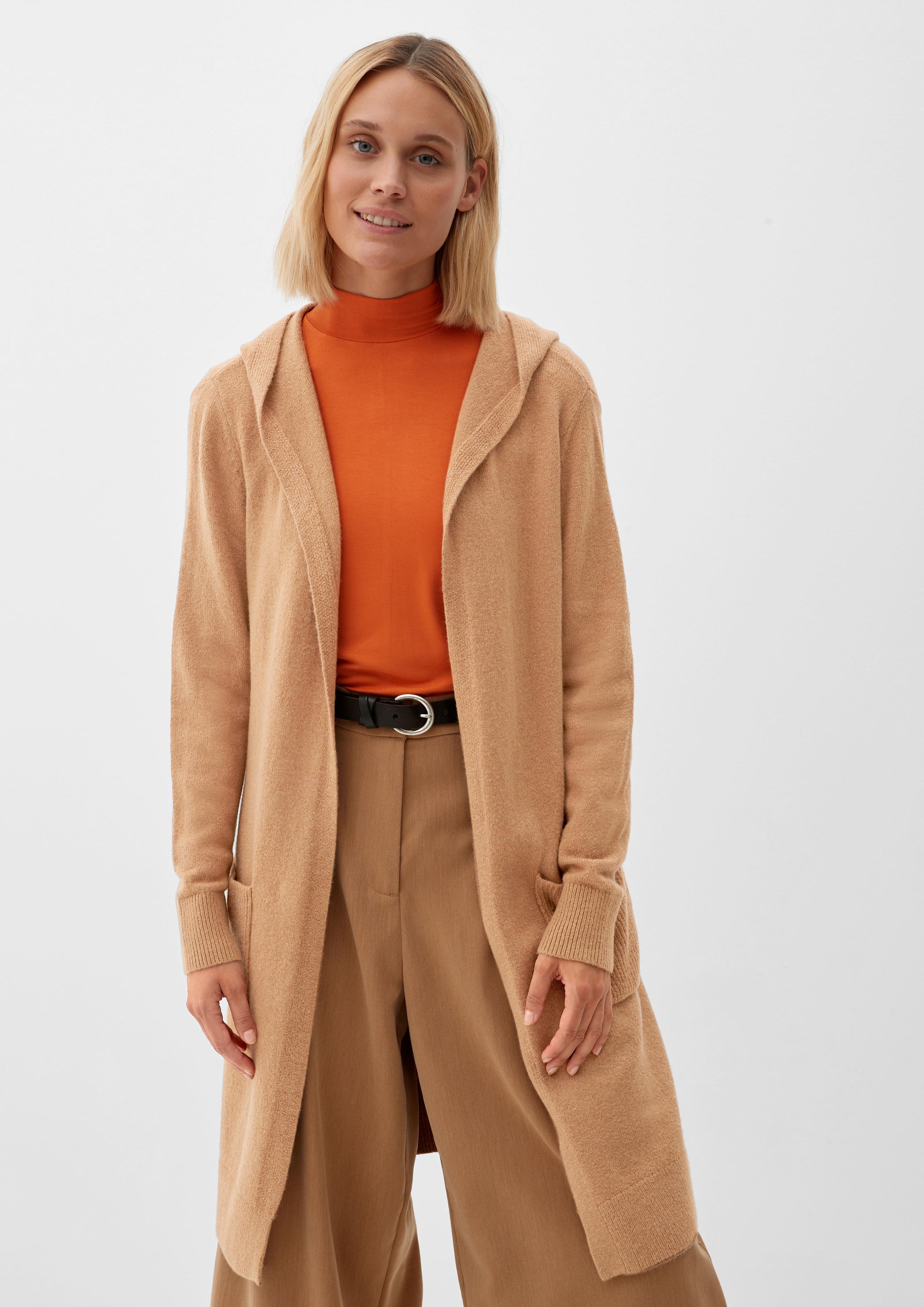 Long-Cardigan mit Kapuze  2118908-84W5