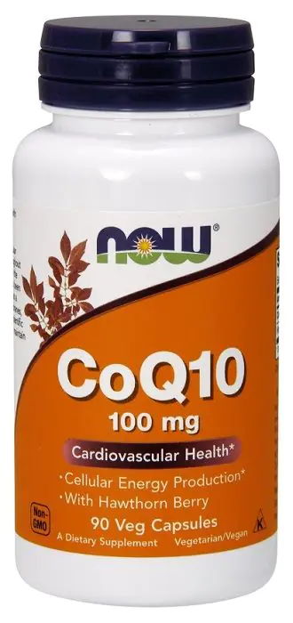 Now Foods CoQ10 s bobicama gloga 100 mg, dodatak prehrani s koenzimom Q10 i bobicama gloga, kapsule