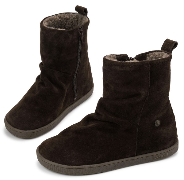 LANG.S ~ Velvet Stiefel Leder + Wolle ~ Brown