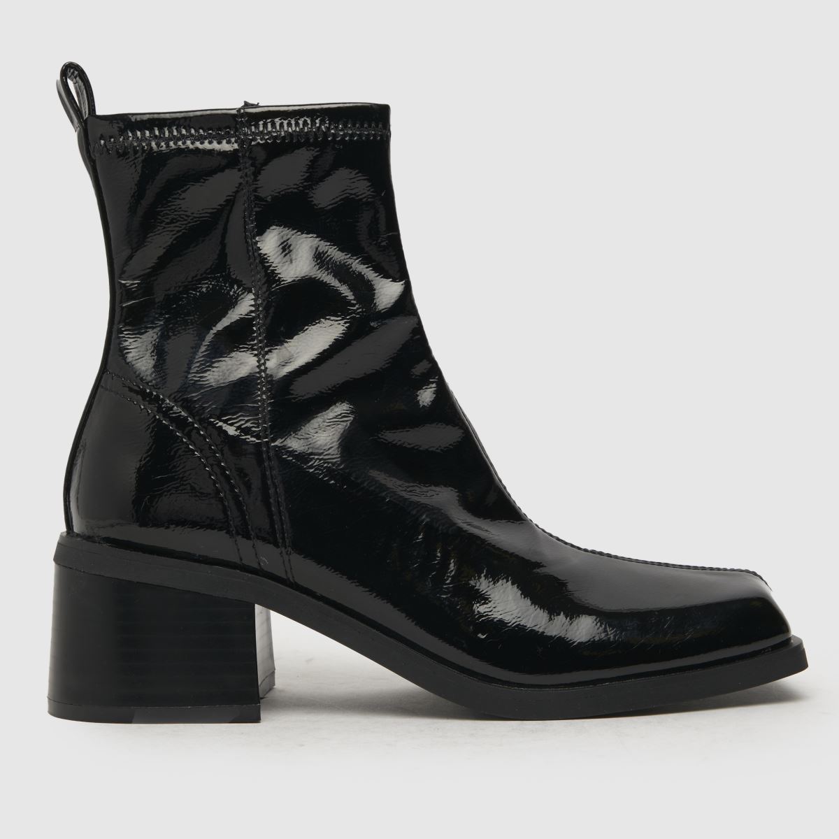 Schuh Blake stretch, szögletes orrú csizma fekete színben