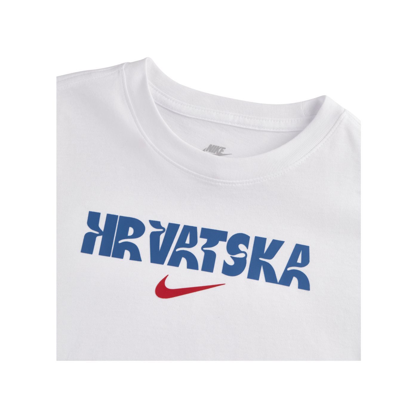 Nike Kroatien Crest T-Shirt EM 2024 Weiss Rot F100