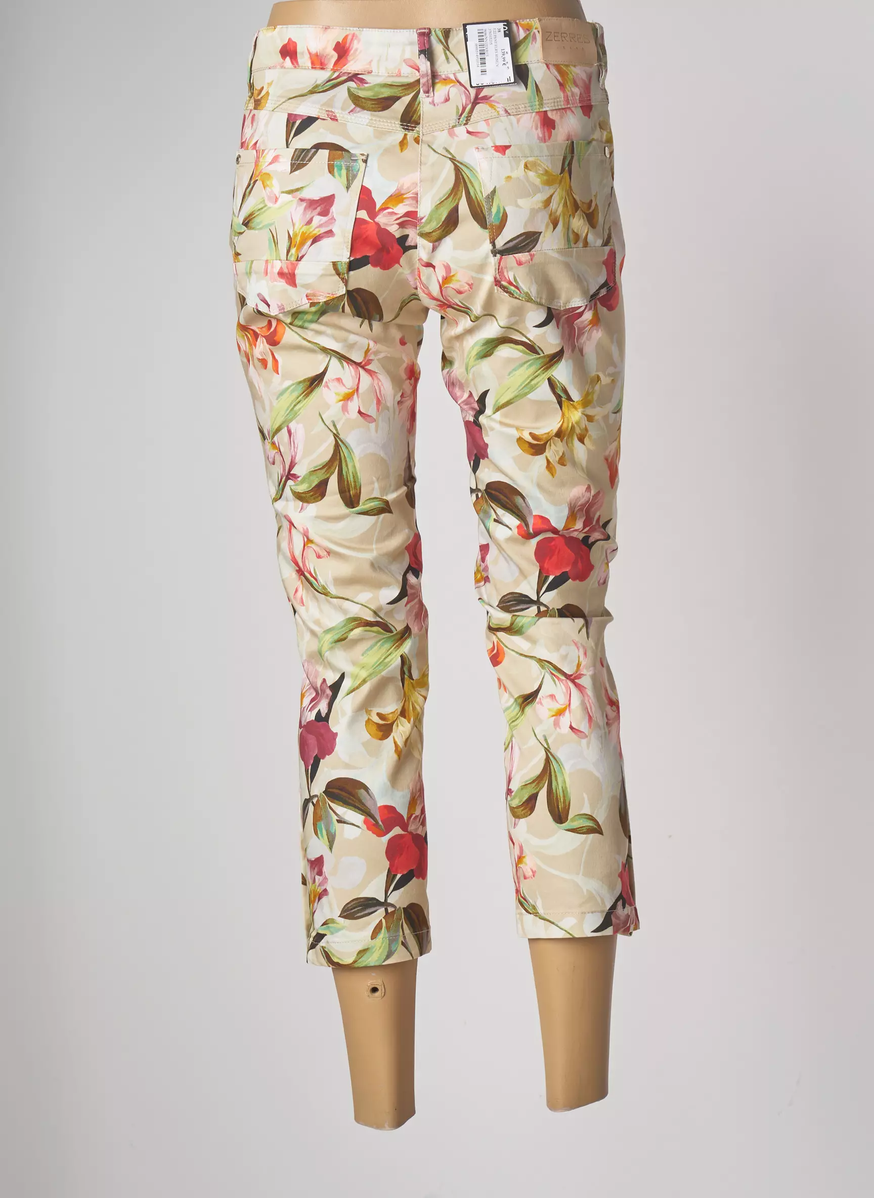 Zerres Pantalon7 8 Femme couleur beige
