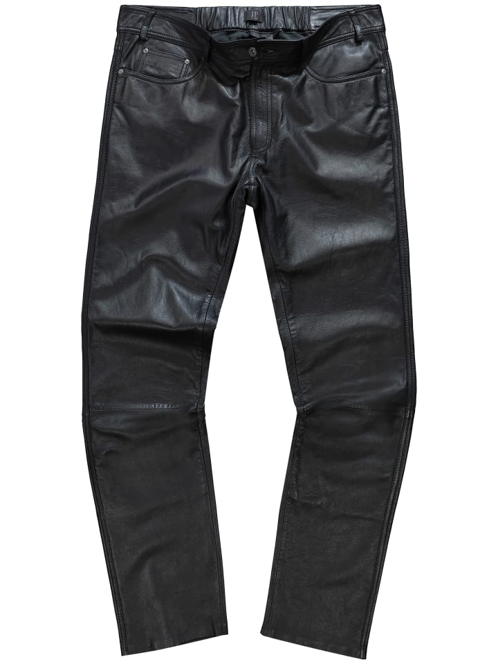 JP1880 Lederhose in schwarz günstig kaufen