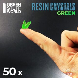 Resinkristalle - Green (Mittel)