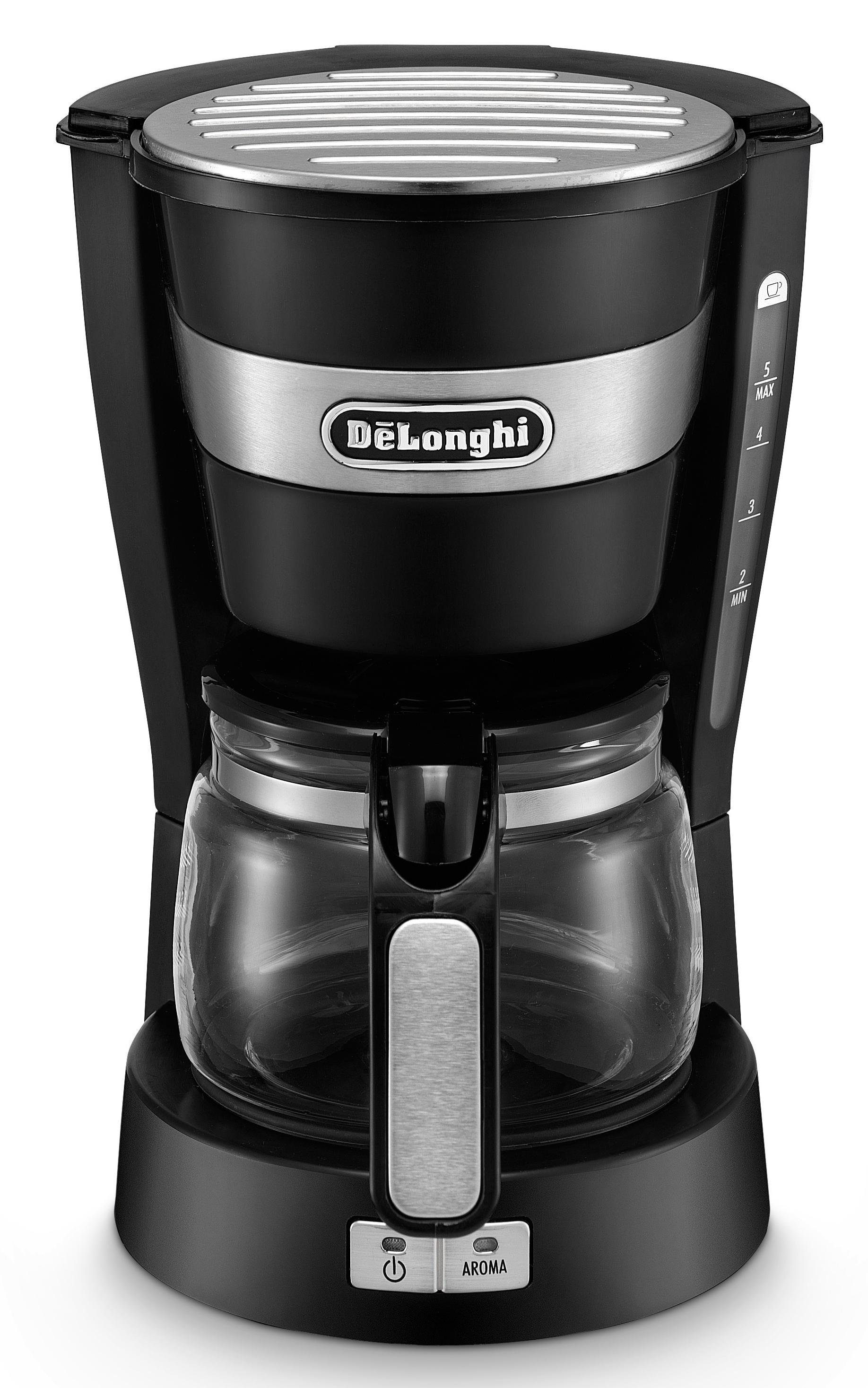 De'Longhi Filterkaffeemaschine ACTIVE LINE ICM14011.BK, 0,65l Kaffeekanne, Permanentfilter