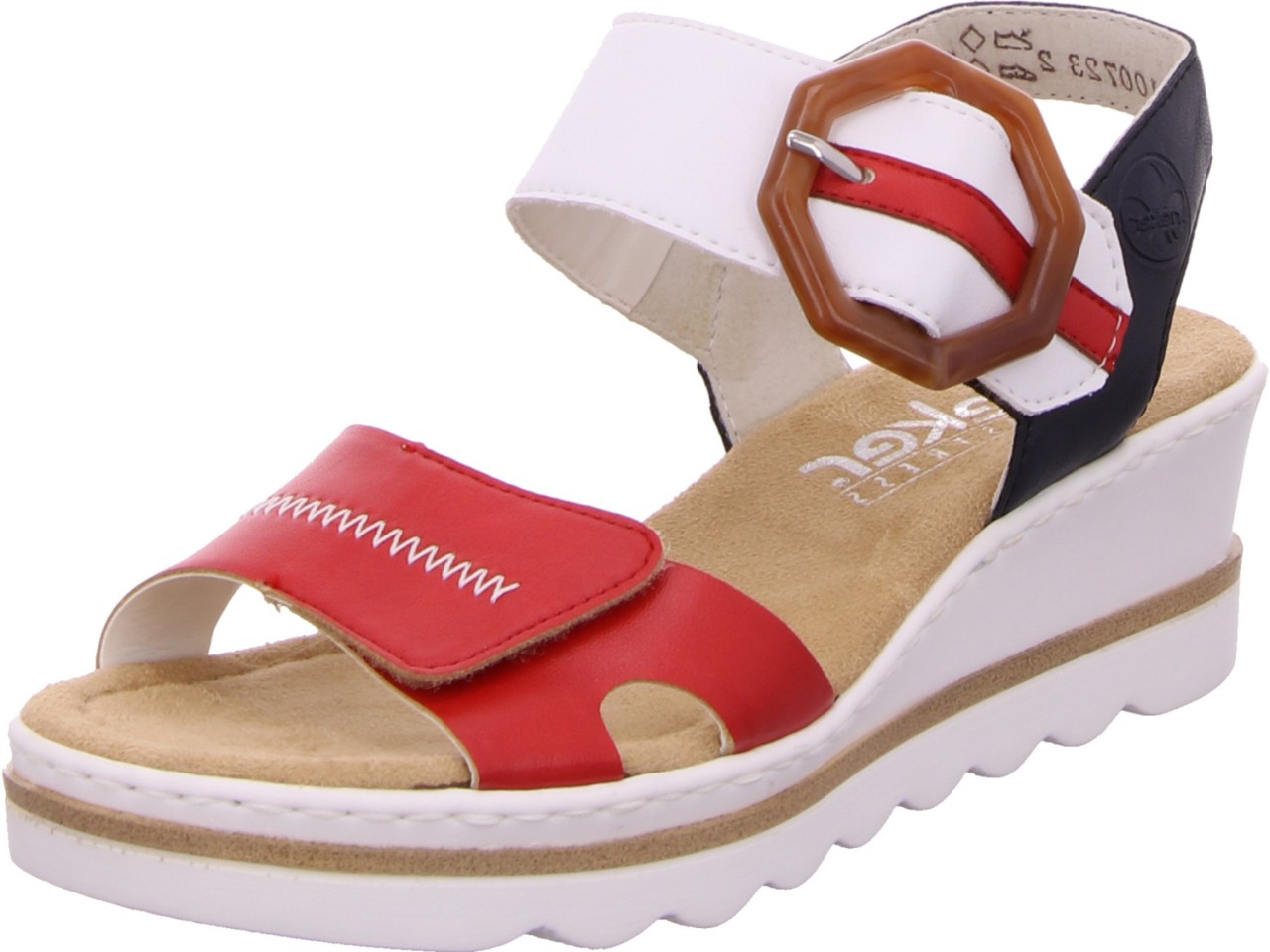 RIEKER Komfort Sandalen silber
