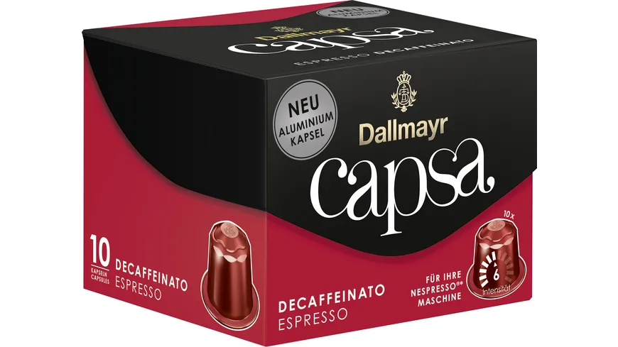 Dallmayr Capsa Kaffeekapseln Espresso Decaffeinato 56 g