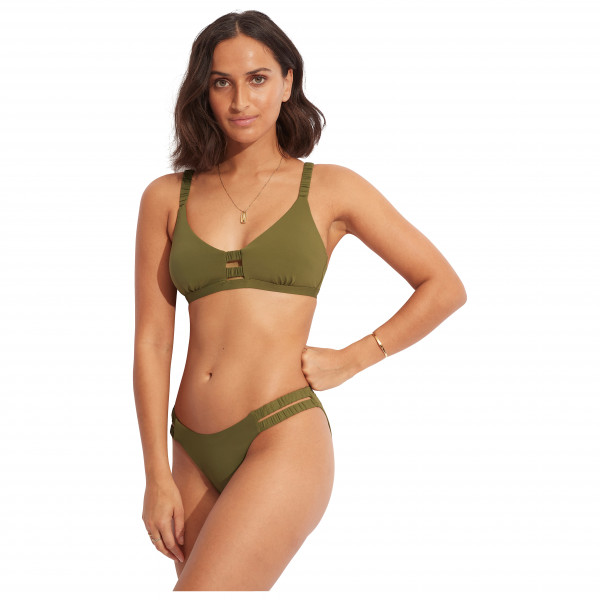 Seafolly - Women's Collective Gathered Tab Bralette - Bikini-Top