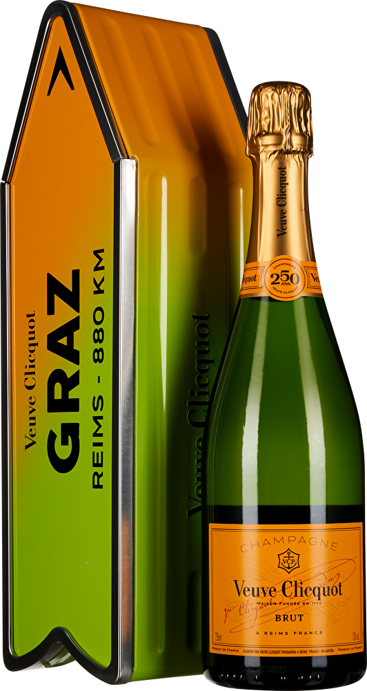 Veuve Clicquot Champagne Brut Arrow Giftbox Green im Geschenkkarton