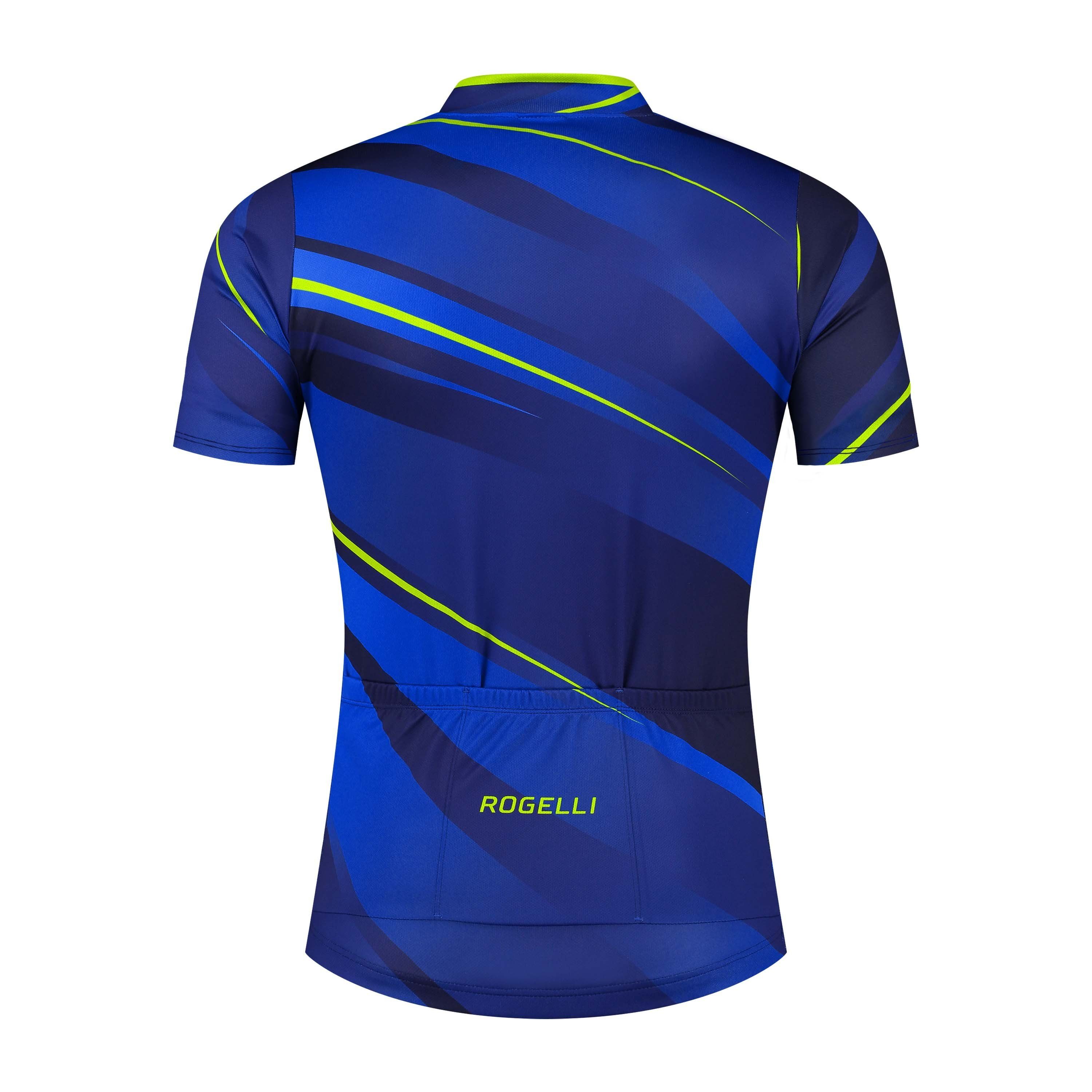 Rogelli Buzz Blau/Fluor Herren Radtrikot Kurzarm
