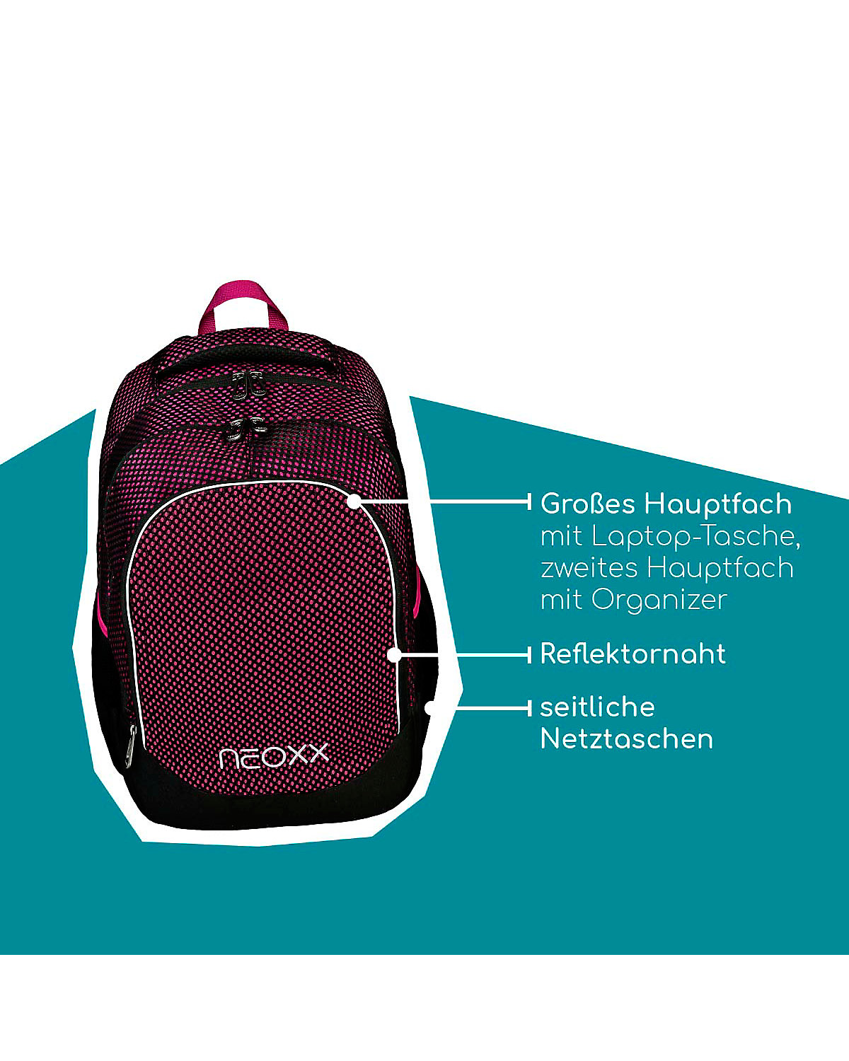Schulrucksack Fly Crazy in mesh (2023)