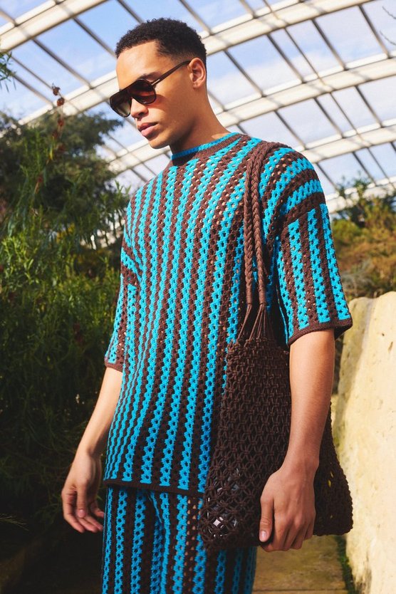 Gestreiftes Oversize T-Shirt