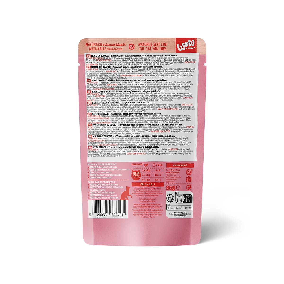WOW CAT Rind in Sauce günstig kaufen bei ZooRoyal
