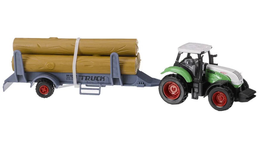 Müller - Toy Place - Traktor mit Anhänger, 3-fach sortiert, 1 Stück
