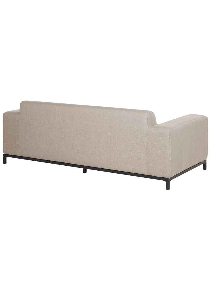 Beliani Gartensofa ROVIGO in Beige/Schwarz - (W) 186 x (H) 68 x (L) 84 cm günstig kaufen onesize